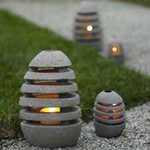 Lampu Taman Batu Alam 4